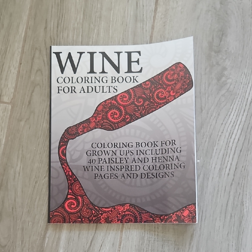 Wine Coloring Book for Adults